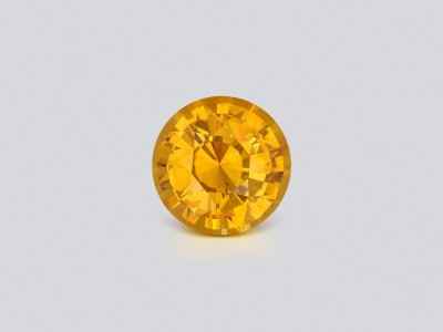 Сапфир Golden Yellow в огранке круг 4,04 карата, Шри-Ланка photo