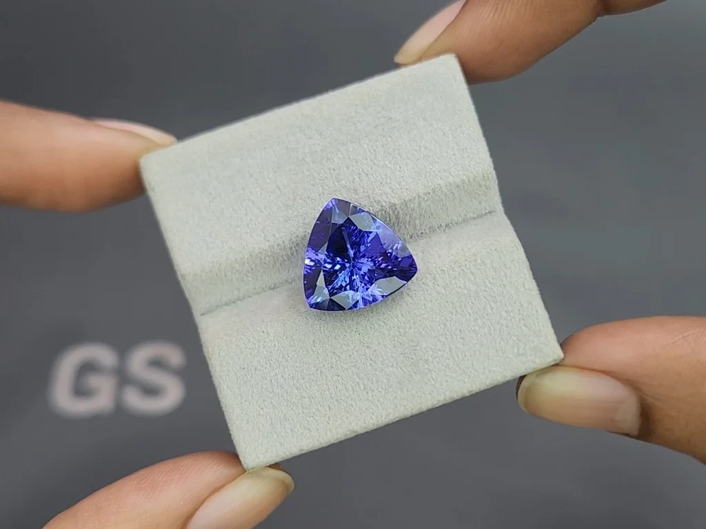 Танзанит в огранке триллион 7,44 карат, Танзания Изображение №4