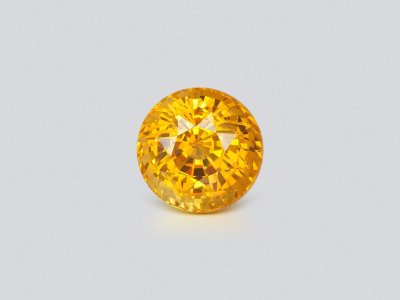 Сапфир Golden Yellow в огранке круг 5,82 карата, Шри-Ланка photo