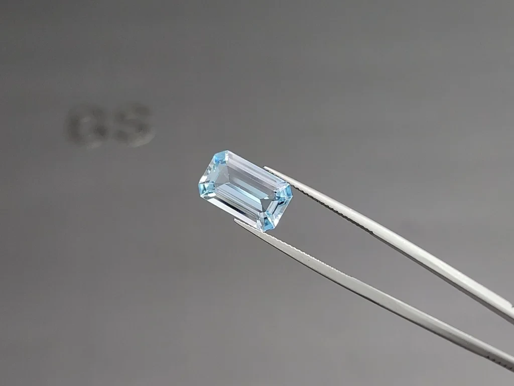 Аквамарин в огранке октагон 5,29 карат, Мадагаскар Изображение №3