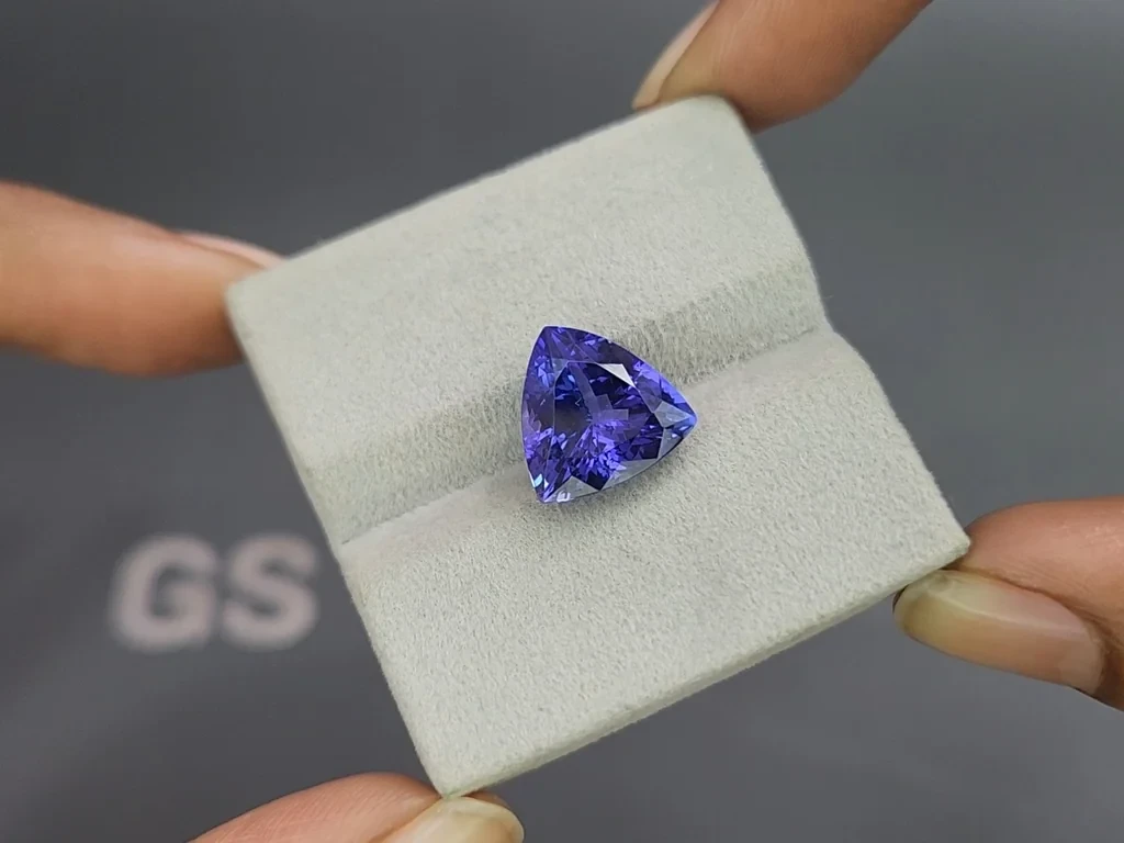 Танзанит в огранке триллион 7,08 карат, Танзания Изображение №4