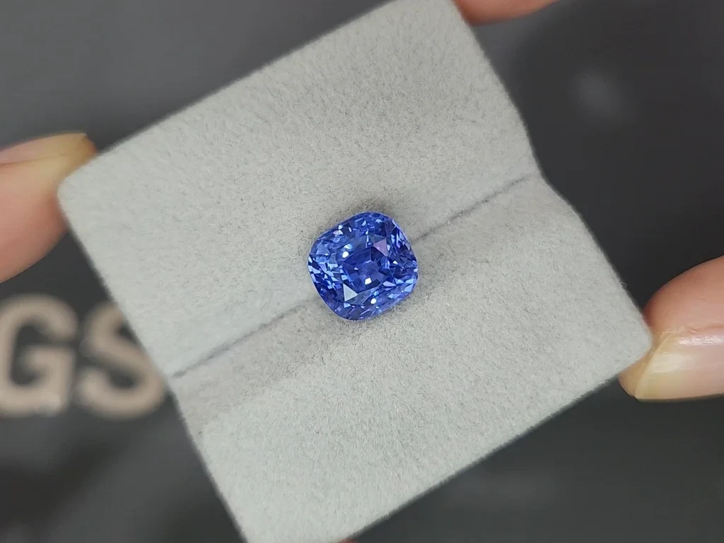 Лот №4. Негретый Cornflower Blue сапфир в огранке кушон 6,18 карат, Шри-Ланка Изображение №4