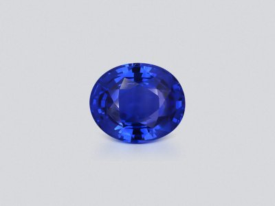 Сапфир Royal Blue в огранке овал 7,02 карат, Шри-Ланка  photo
