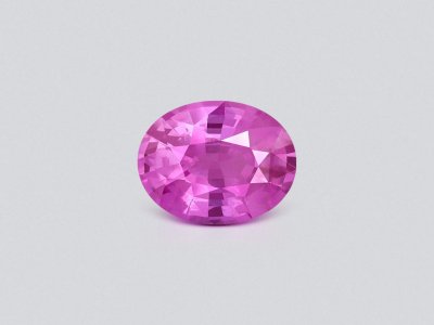 Негретый сапфир Vivid Pink в огранке овал 1,83 карата, Шри-Ланка photo