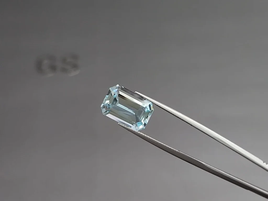 Аквамарин в огранке октагон 6,98 карат, Мадагаскар Изображение №3