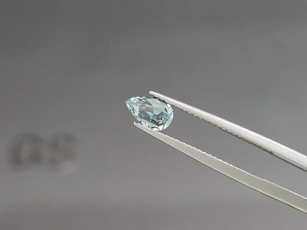 Сет аквамаринов в огранке груша 1,24 карат, Мадагаскар Изображение №2