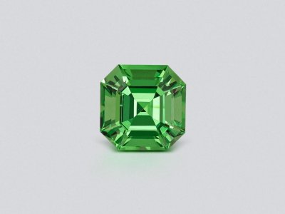 Гранат цаворит Neon Green в огранке ашер 1,34 карата, Танзания  photo