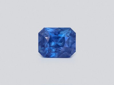 Негретый сапфир Intense Blue в огранке октагон 3,52 карат, Шри-Ланка photo