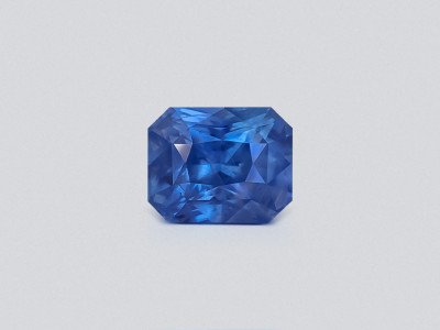 Негретый сапфир Intense Blue в огранке октагон 3,52 карат, Шри-Ланка photo