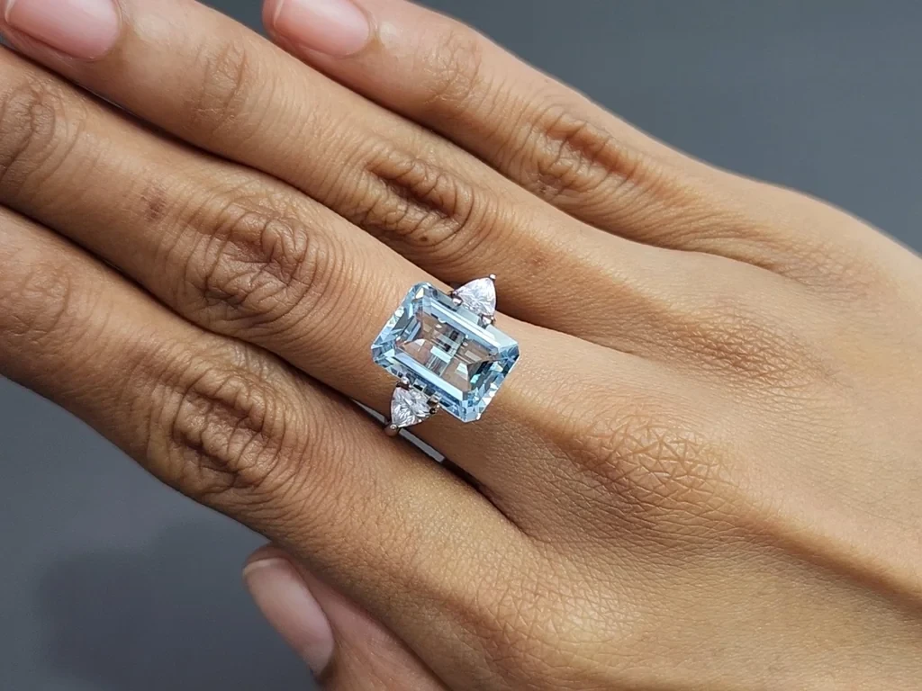 Аквамарин в огранке октагон 5,25 карат, Мадагаскар Изображение №5