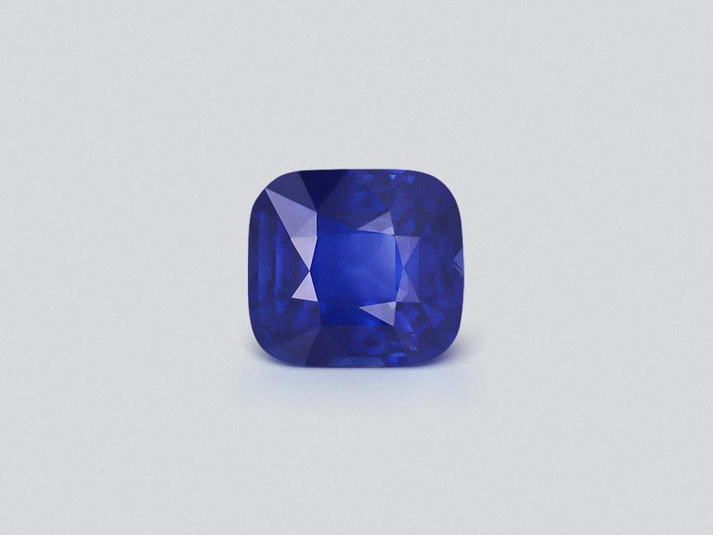 Сапфир Royal Blue в огранке кушон 5,01 карат, Шри-Ланка  Изображение №1