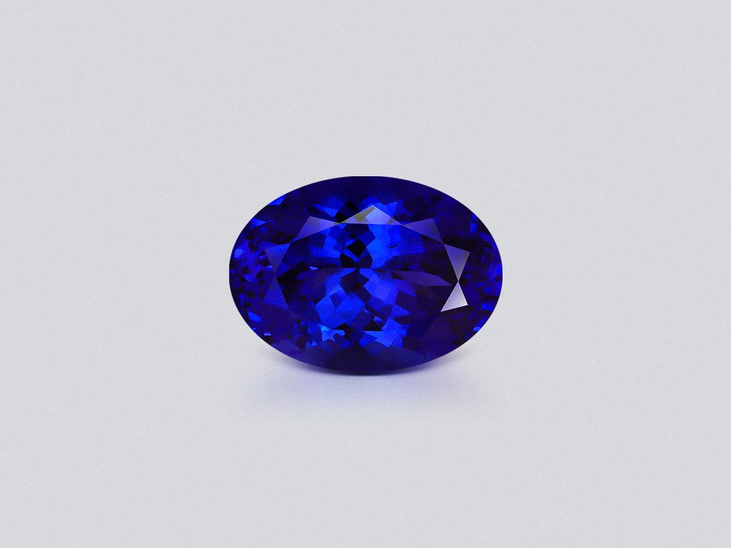 Танзанит Royal blue в огранке овал 9,27 карата, Танзания Изображение №1