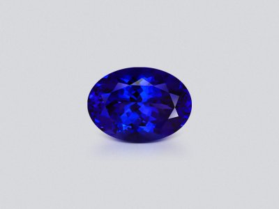 Танзанит Royal blue в огранке овал 9,27 карата, Танзания photo