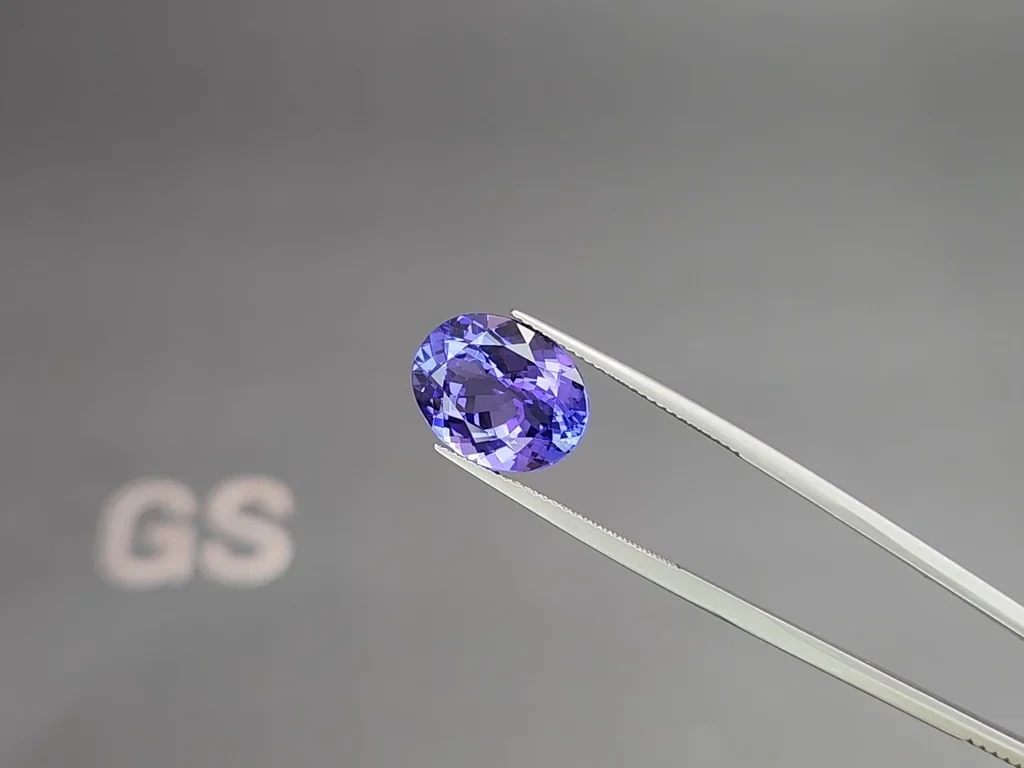 Танзанит в огранке овал 7,69 карат, Танзания Изображение №3