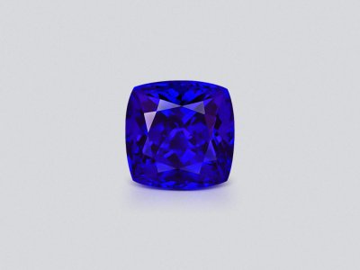 Крупный Танзанит Royal blue в огранке кушон 11,80 карата, Танзания photo