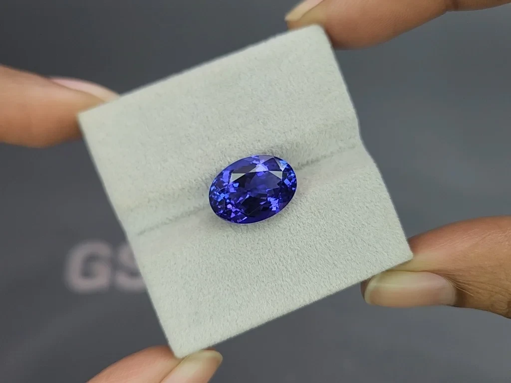 Танзанит в огранке овал 7,55 карат, Танзания Изображение №4