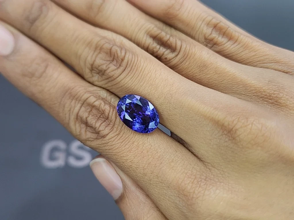 Танзанит в огранке овал 7,55 карат, Танзания Изображение №2