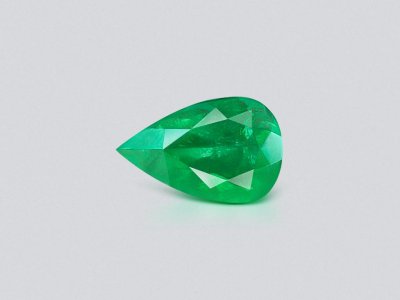 Изумруд Muzo Green в огранке груша 1,59 карата, Колумбия photo