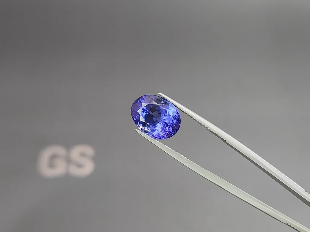 Танзанит в огранке овал 7,46 карат, Танзания Изображение №3