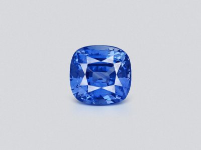 Негретый синий сапфир (Cornflower Blue) в огранке кушон 13,35 карат, Шри-Ланка photo