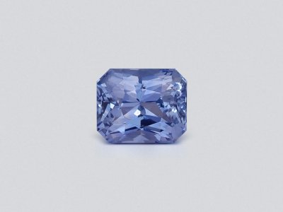 Негретый синий сапфир Pastel Blue в огранке радиант 3,54 карата, Шри-Ланка  photo