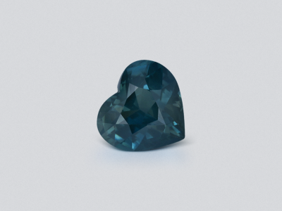 Сапфир Teal в огранке сердце 3,12 карат, Мадагаскар photo