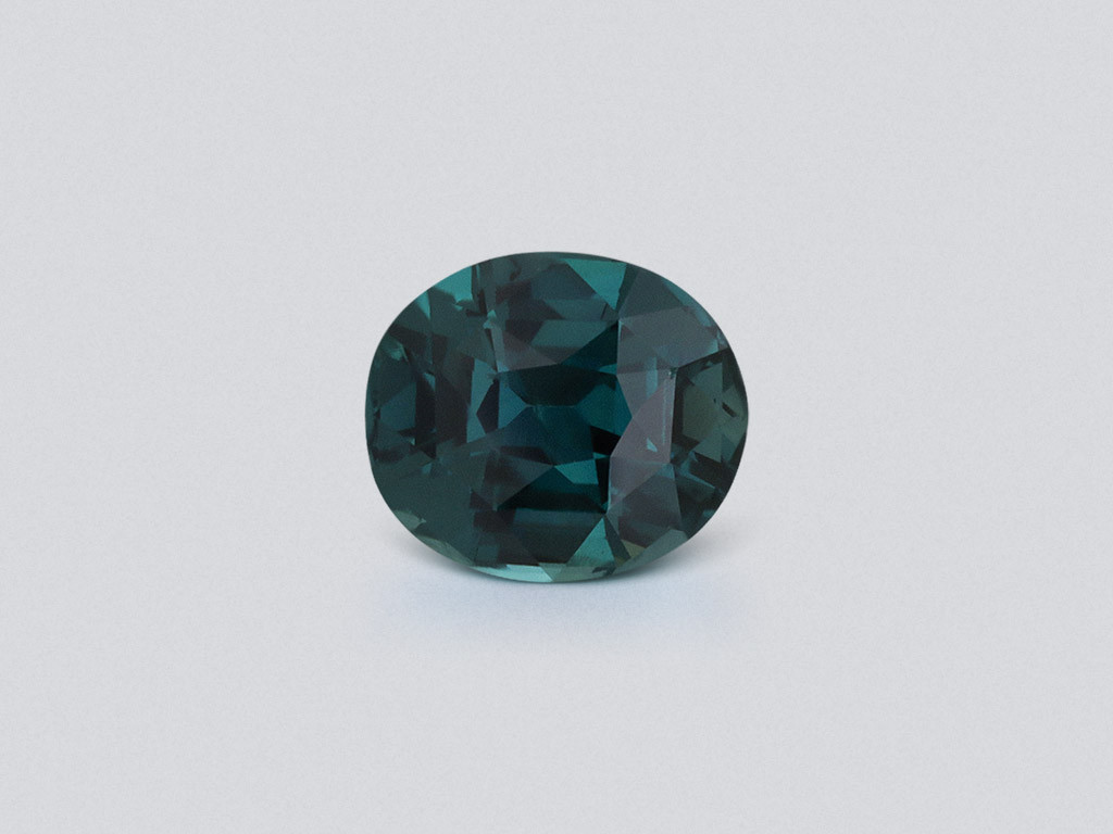 Негретый сапфир Teal в огранке кушон 3,12 карат, Мадагаскар Изображение №1