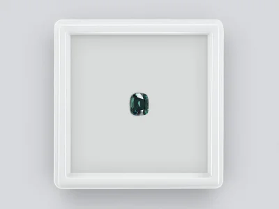 Teal сапфир из Мадагаскара 1,23 карата, без облагораживания photo