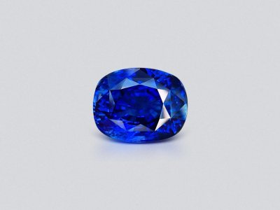 Редкий инвестиционный сапфир цвета Royal Blue 56,62 карата в огранке кушон, Шри-Ланка  photo