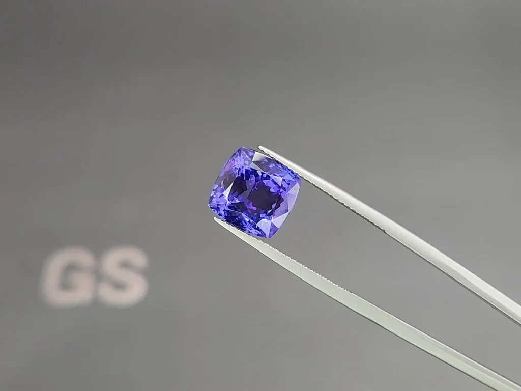 Танзанит в огранке кушон 7,07 карат, Танзания Изображение №3