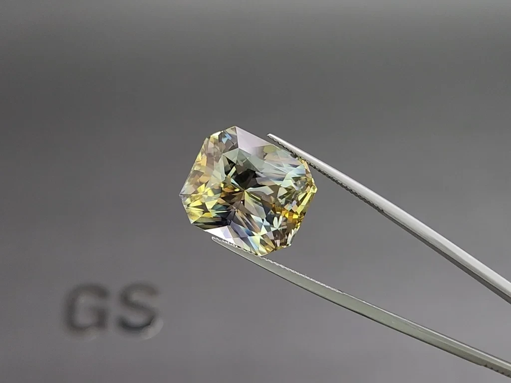 Негретый сапфир Bi-color в огранке радиант 34,48 карат, Шри-Ланка Изображение №3