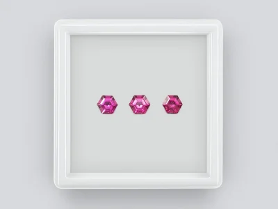 Сет ярких гранатов умбалитов 2,78 карат, Танзания photo