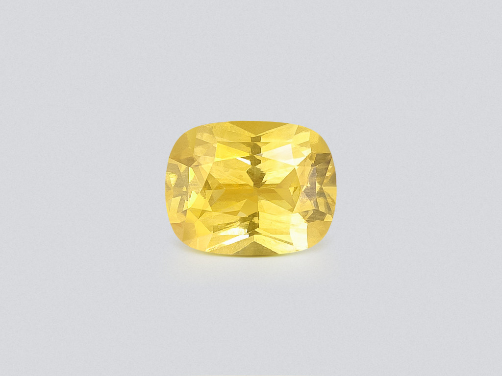 Сапфир Vivid Yellow в огранке кушон 1,55 карат, Шри-Ланка Изображение №1
