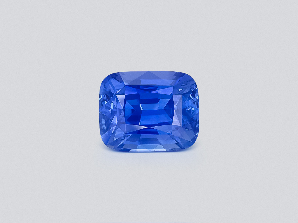 Коллекционный негретый сапфир Cornflower Blue в огранке кушон 22 карат, Шри-Ланка Изображение №1