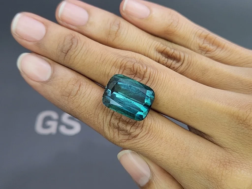 Турмалин Lagoon в огранке кушон 20,34 карат, Афганистан Изображение №2