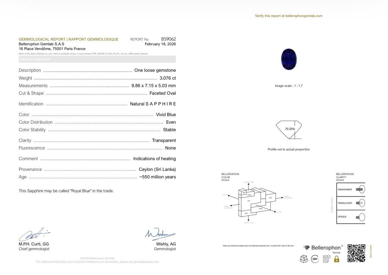 Сет сапфиров Royal Blue  в огранке овал 10,56 карат, Шри-Ланка Изображение №6