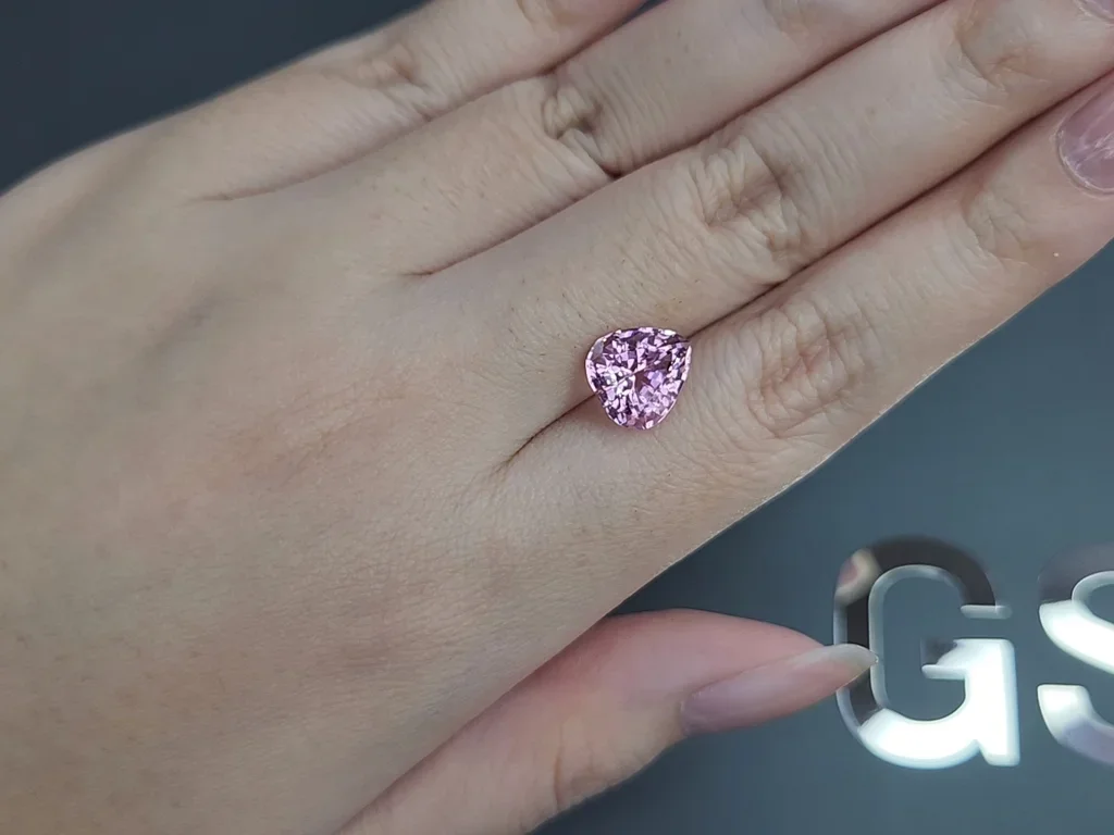 Турмалин Baby Pink в огранке груша 3,04 карата, Афганистан Изображение №2