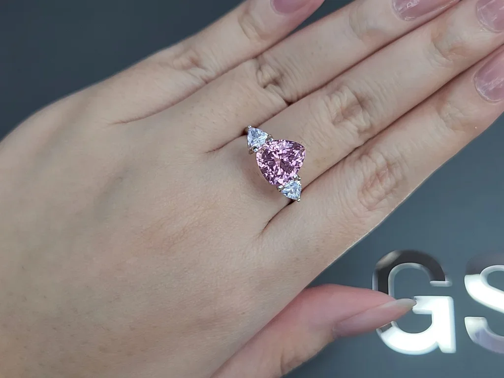 Турмалин Baby Pink в огранке груша 3,04 карата, Афганистан Изображение №5