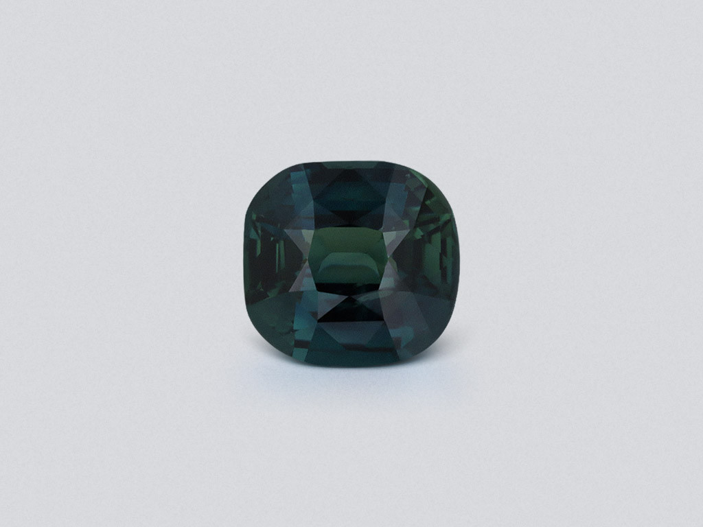 Негретый сапфир Teal в огранке кушон 3,06 карат, Мадагаскар Изображение №1