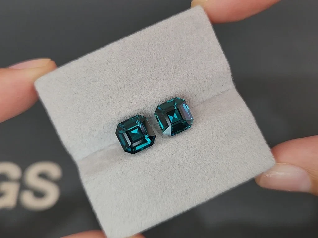 Пара турмалинов в огранке октагон 5,17 карата, Афганистан Изображение №4