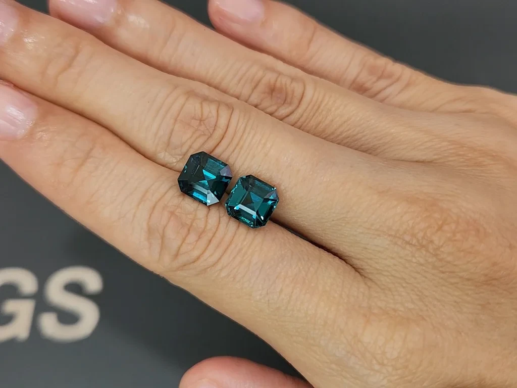 Пара турмалинов в огранке октагон 5,17 карата, Афганистан Изображение №2