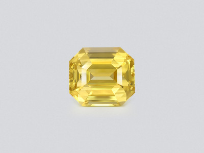Негретый золотой Golden color сапфир в огранке октагон 15.04 карат, Шри-Ланка photo