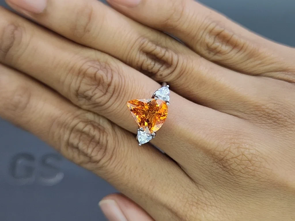 Спессартин Fanta в огранке груша 4,87 карат, Африка Изображение №5