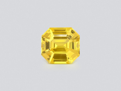 Негретый Golden Yellow сапфир в огранке октагон 4,54 карат, Шри-Ланка photo