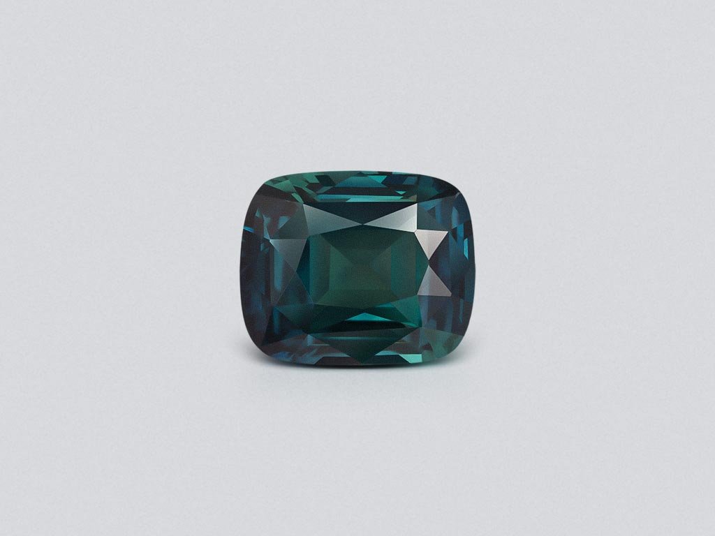 Негретый сапфир Teal в огранке кушон 4,02 карата, Шри-Ланка Изображение №1