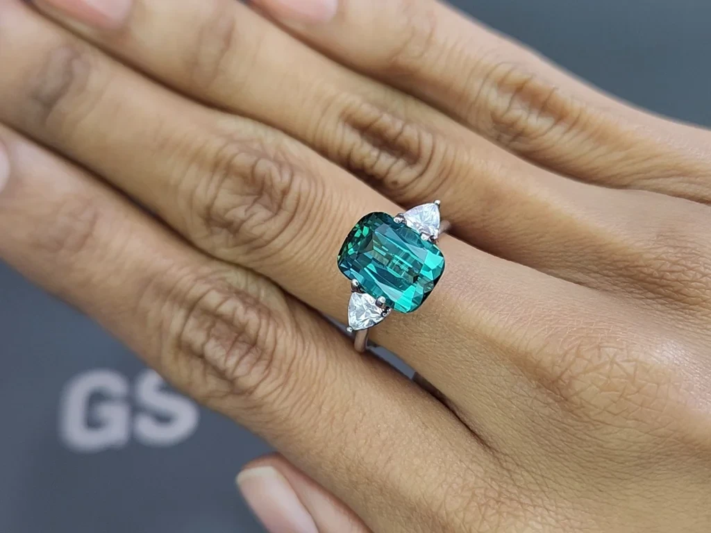 Турмалин Lagoon в огранке кушон 5,23 карат, Афганистан Изображение №5