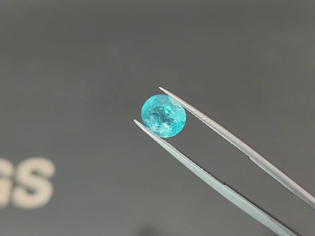 Неоновый турмалин Параиба в огранке овал 2,55 карат, Афганистан Изображение №3