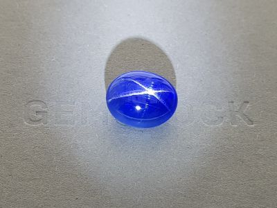 Звездчатый сапфир цвета Royal Blue без облагораживания 19,17 карат, Шри-Ланка, GRS photo