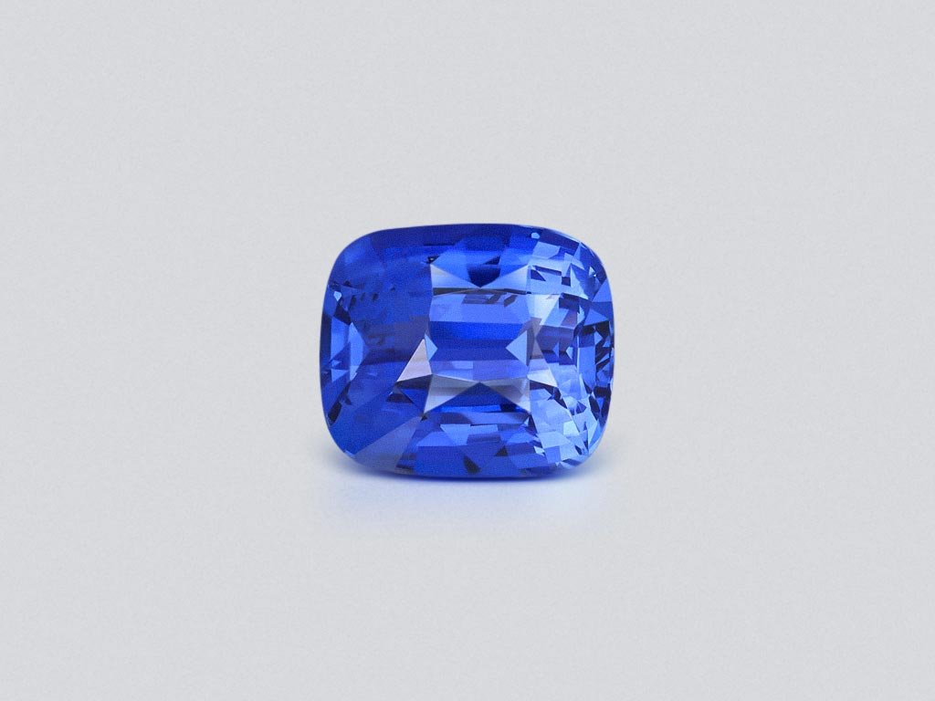 Синий сапфир Royal Blue в огранке кушон 4,00 карат, Шри-Ланка  Изображение №1