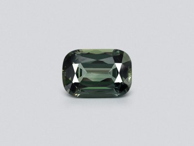 Необлагороженный Teal сапфир в огранке кушон 6,24 карата, Мадагаскар  photo